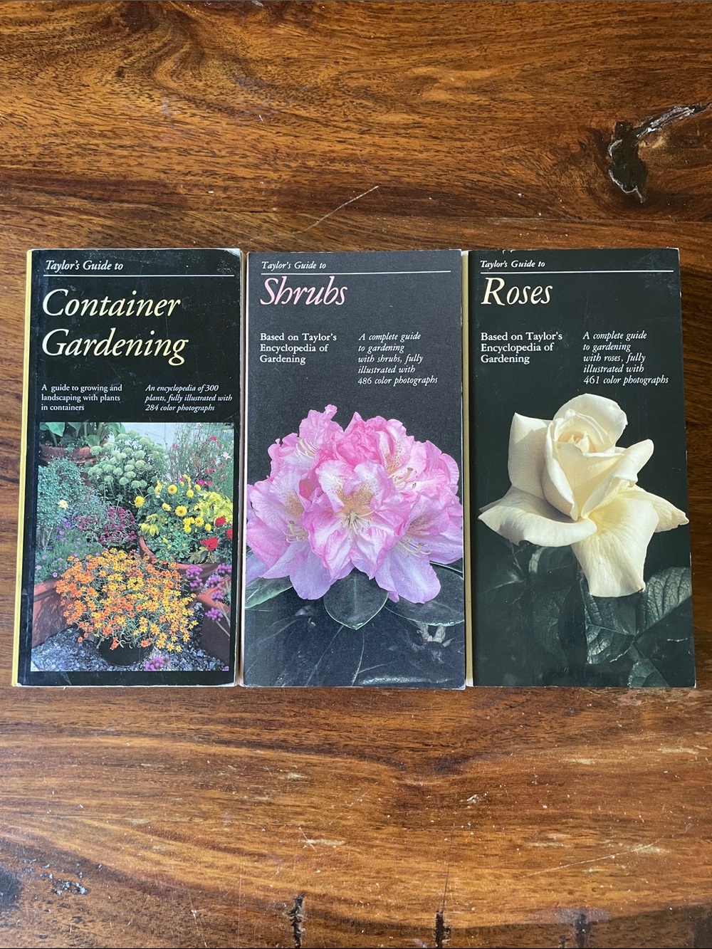 3 Taylor's Guide to Gardening Vintage Softcover Books : Roses Shrubs Container